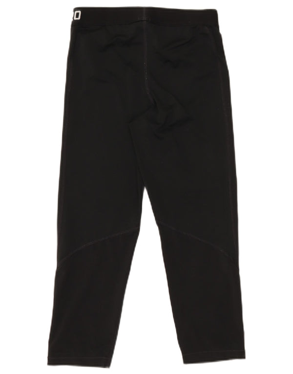 NIKE Womens Dri Fit Graphic Leggings Medium  Black Polyester