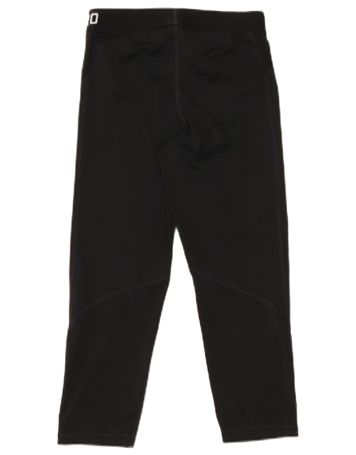 NIKE Womens Dri Fit Graphic Leggings Medium  Black Polyester