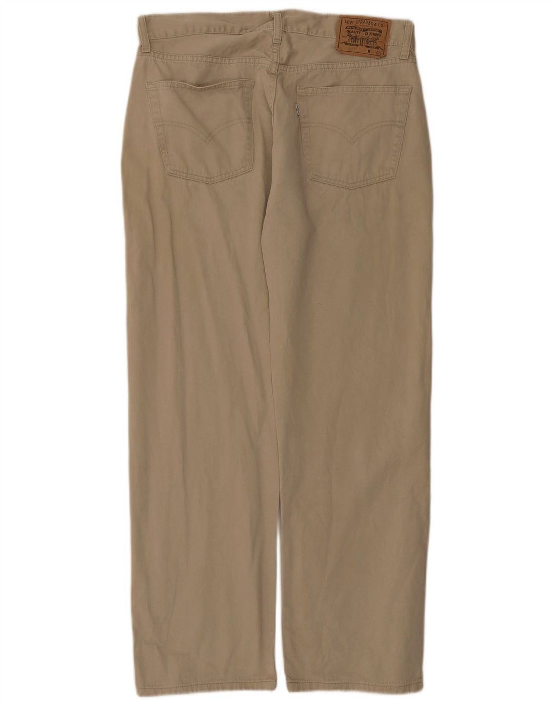 Levi's Mens 551 Straight Jeans W36 L30 Beige Cotton