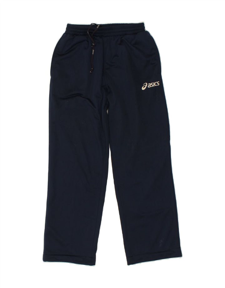 ASICS Womens Tracksuit Trousers Small Navy Blue Polyester Vintage Asics and Second-Hand Asics from Messina Hembry 