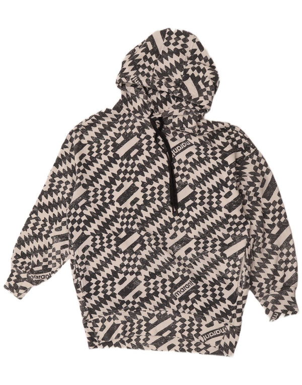 Etoile Isabel Marant Mens Graphic Hoodie Jumper UK 36 Small Grey Geometric