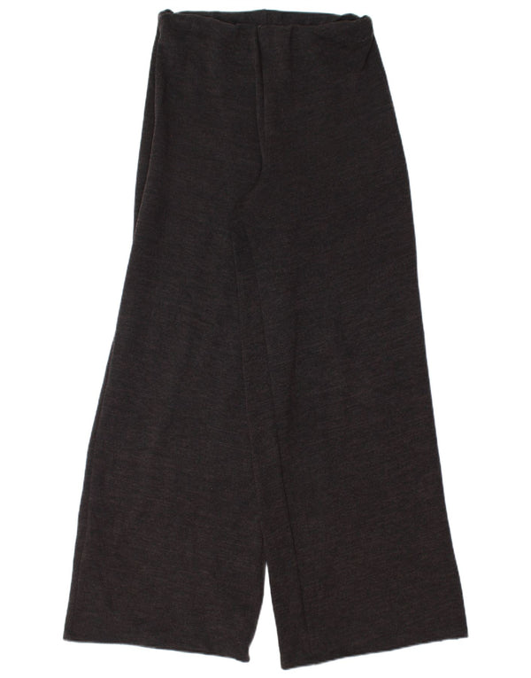 Zara Womens Wide Leg Casual Trousers Small W26 L30 Black Polyester