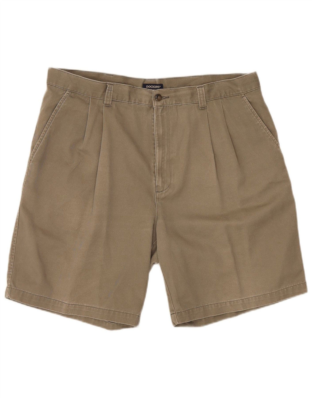 DOCKERS Mens Pegged Chino Shorts W40 XL Khaki Cotton