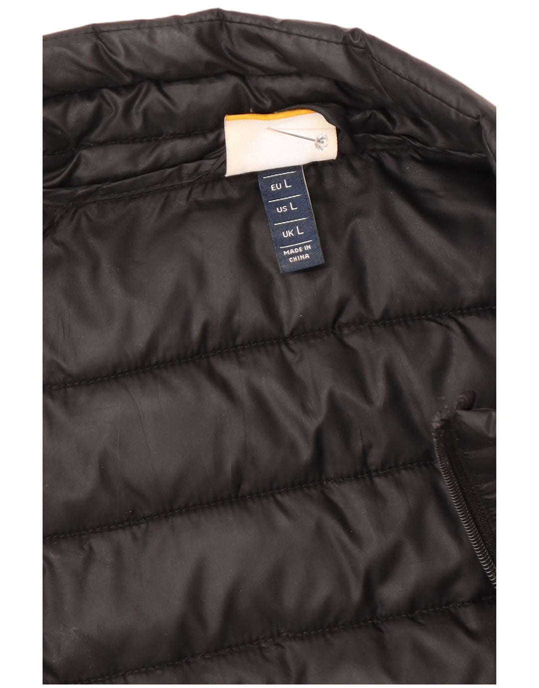 Ellesse Mens Graphic Padded Jacket UK 40 Large Black Polyester