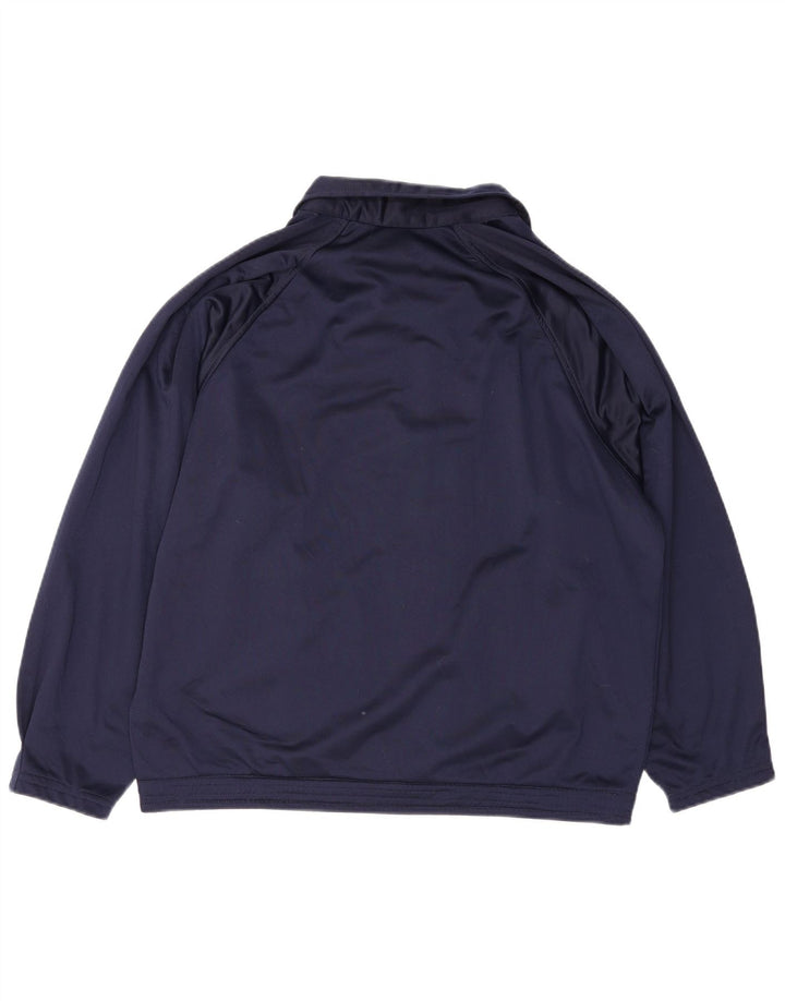 Champion Mens Tracksuit Top Jacket Large Navy Blue Polyester