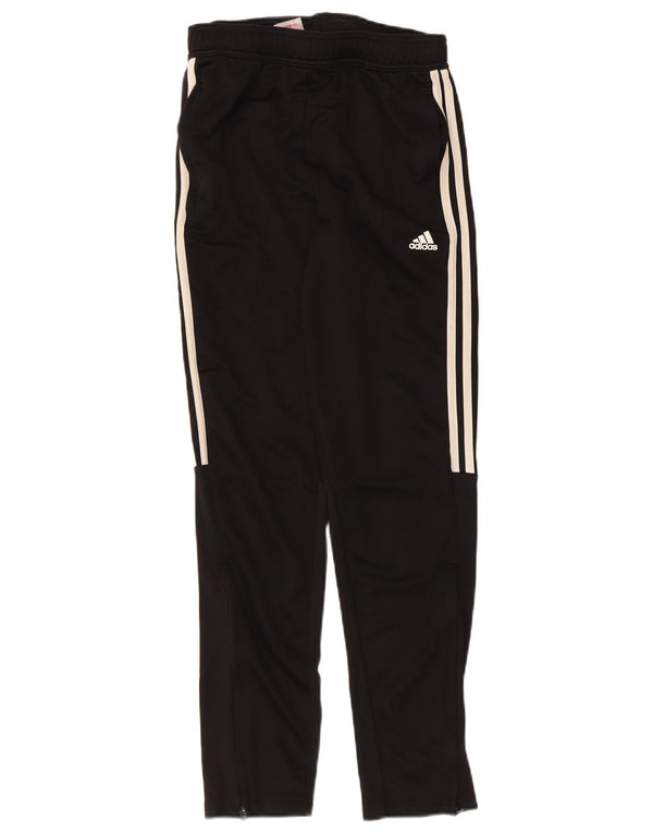 Adidas Boys Tracksuit Trousers 13-14 Years Black Polyester