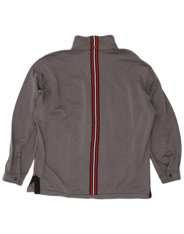 Lotto Mens Tracksuit Top Jacket UK 42/44 XL Grey Colourblock Polyester
