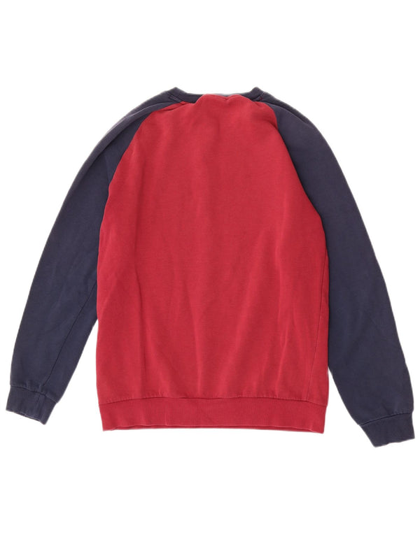 Adidas Boys Three Stripes Graphic T-Shirt Top 13-14 Years Red Colourblock