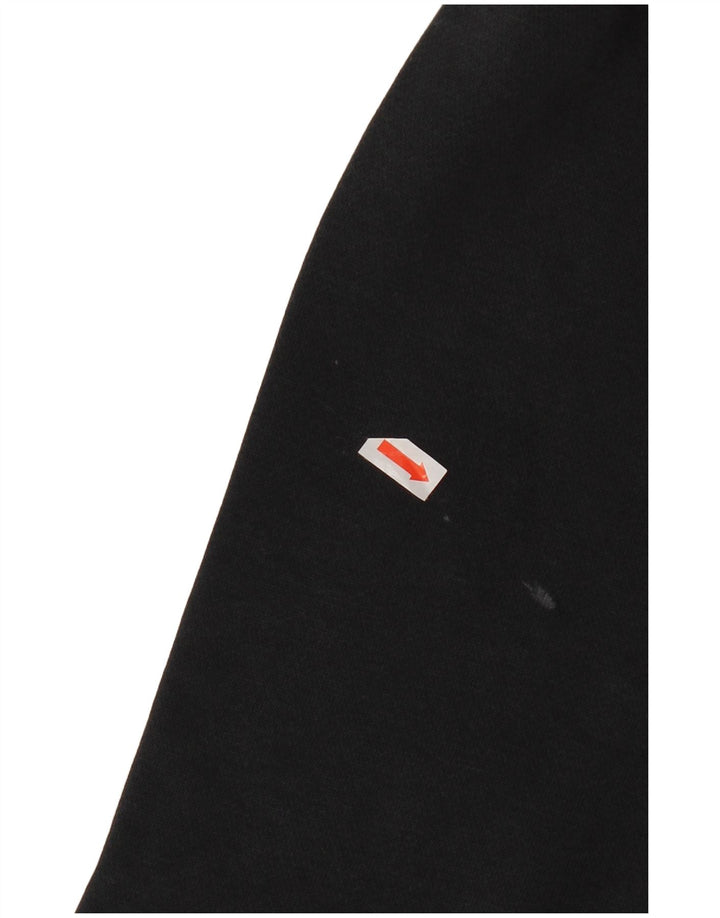 Nike Womens Oversized Sweatshirt Jumper UK 10 Small Black Cotton