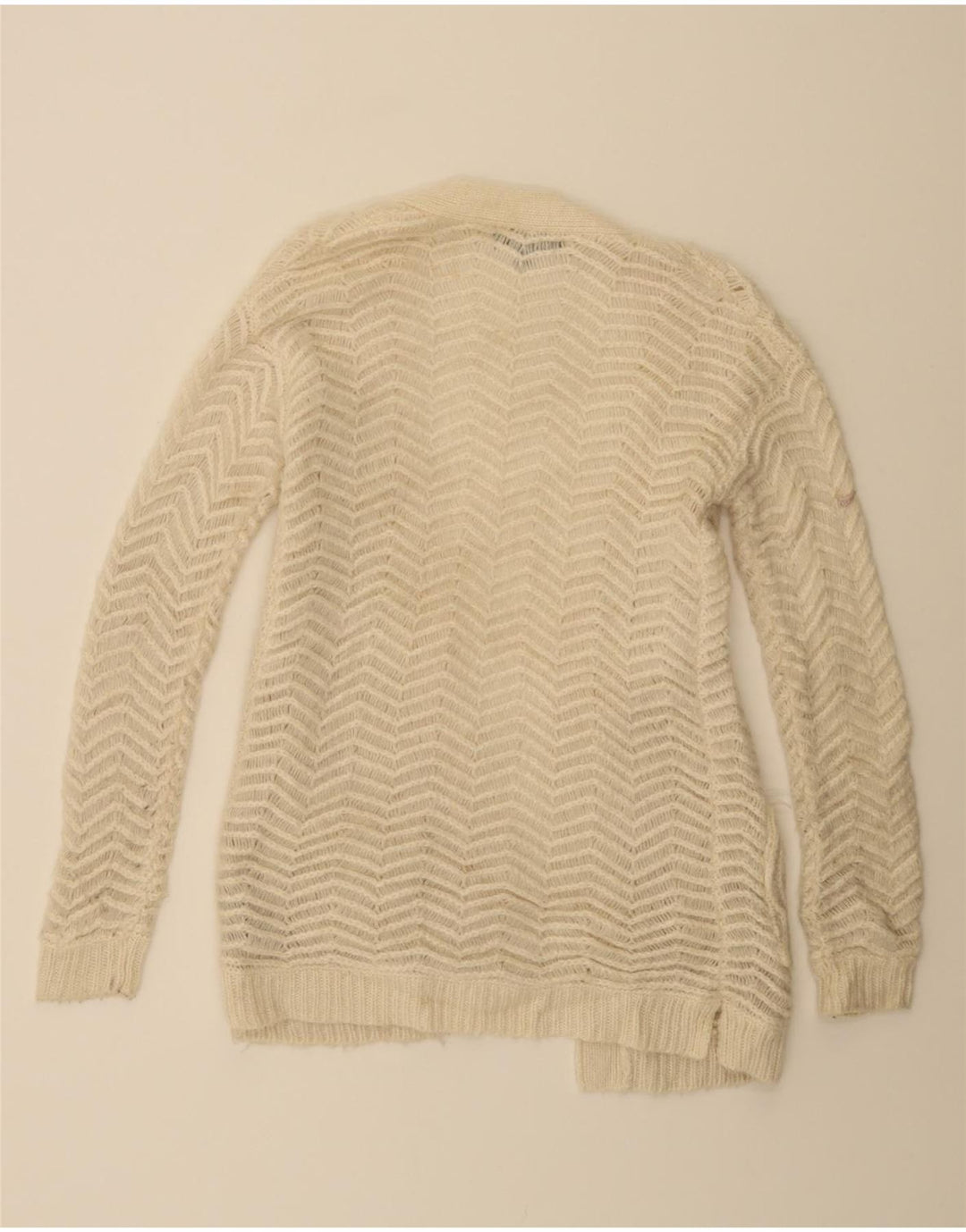 MOSSIMO Womens Oversized Open Cardigan Sweater UK 10 Small Off White Vintage Mossimo and Second-Hand Mossimo from Messina Hembry 