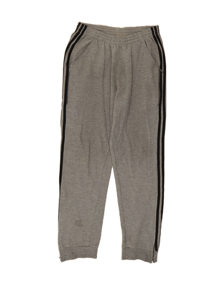 ADIDAS Mens Tracksuit Trousers Joggers UK 38/40 Medium  Grey Polyester Vintage Adidas and Second-Hand Adidas from Messina Hembry 