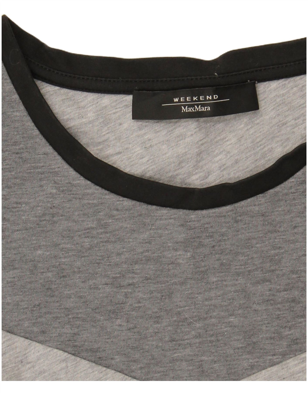 MAX MARA Womens Weekend T-Shirt Top UK 16 Large Grey Colourblock