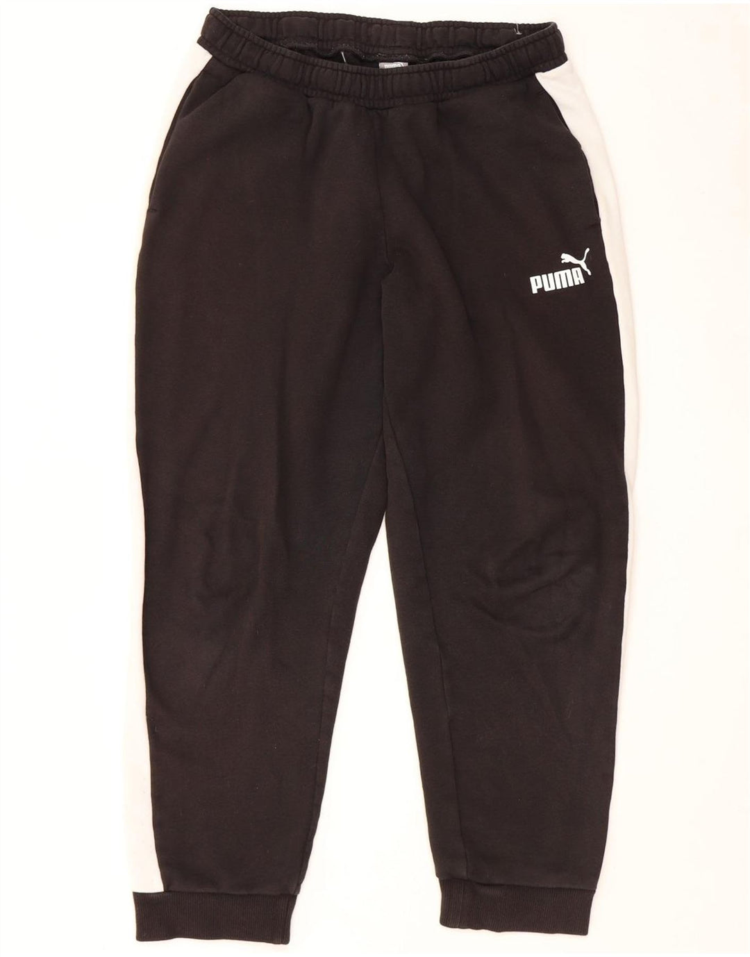 Puma Mens Crop Tracksuit Trousers Joggers Medium Black Colourblock
