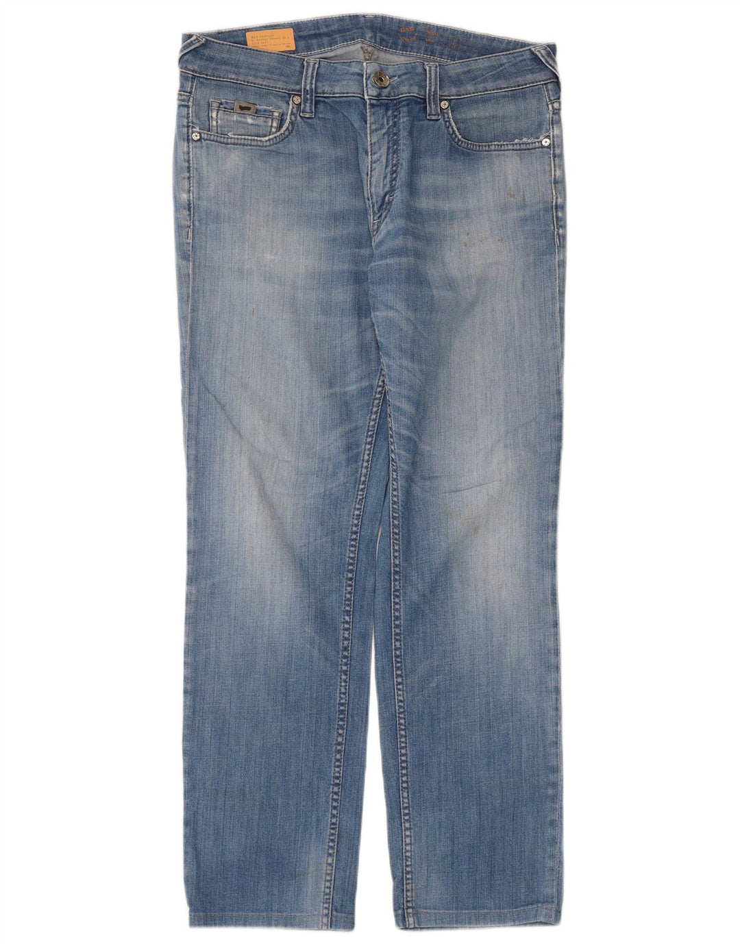 Gas Womens Straight Jeans W34 L29 Blue