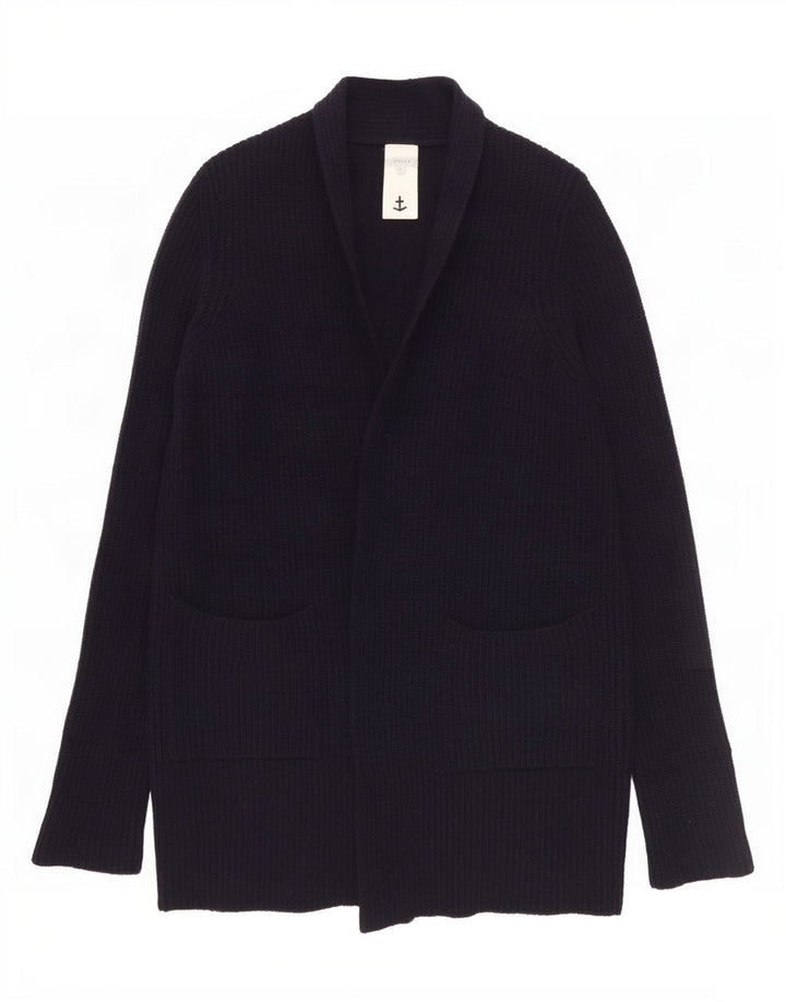 Jigsaw Womens Oversized Longline Cardigan Sweater UK 10 Small Navy Blue