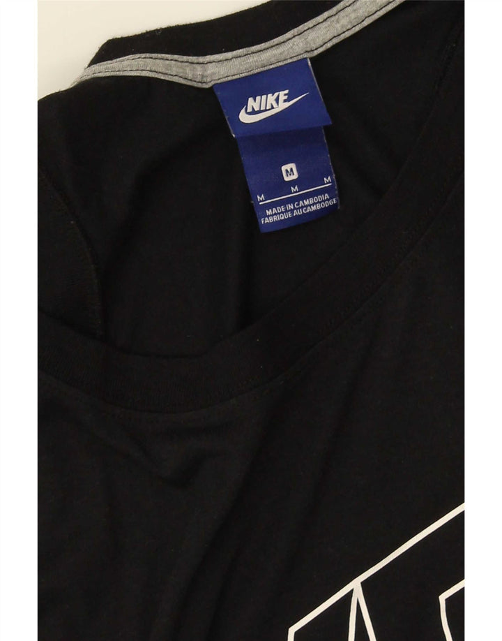 Nike Womens Graphic Vest Top UK 14 Medium Black