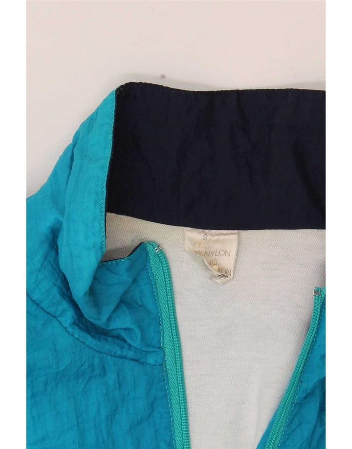 Vintage Mens Loose Fit Tracksuit Top Jacket Small Multicoloured Colourblock