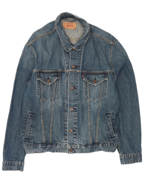 Levi's Mens Denim Jacket UK 42 XL Blue Cotton