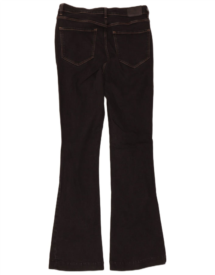 MASSIMO DUTTI Womens Bootcut Jeans EU 42 Large W32 L32 Black Cotton