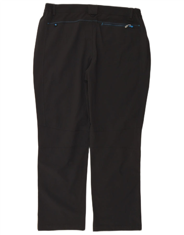 NORDSEN Mens Straight Chino Trousers IT 54 2XL W38 L28 Grey Polyamide