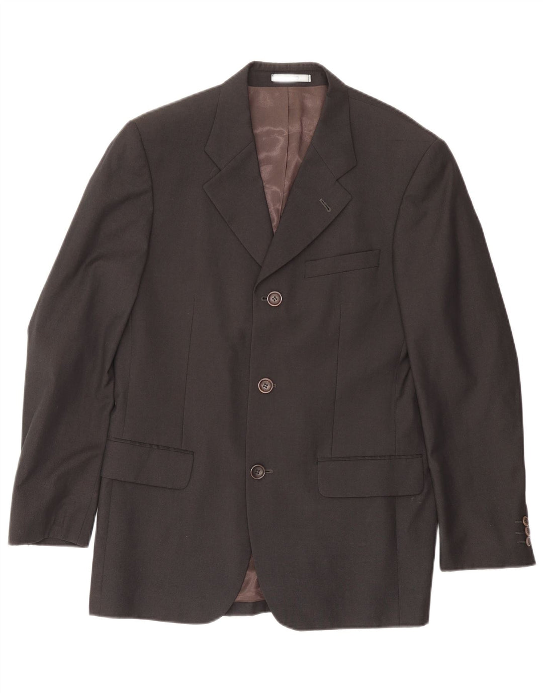 KENZO Mens 3 Button Blazer Jacket IT 48 Medium Navy Blue Wool