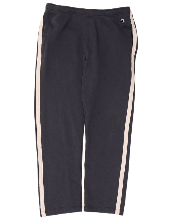 Champion Womens Tracksuit Trousers UK 20 2XL  Navy Blue Colourblock Cotton