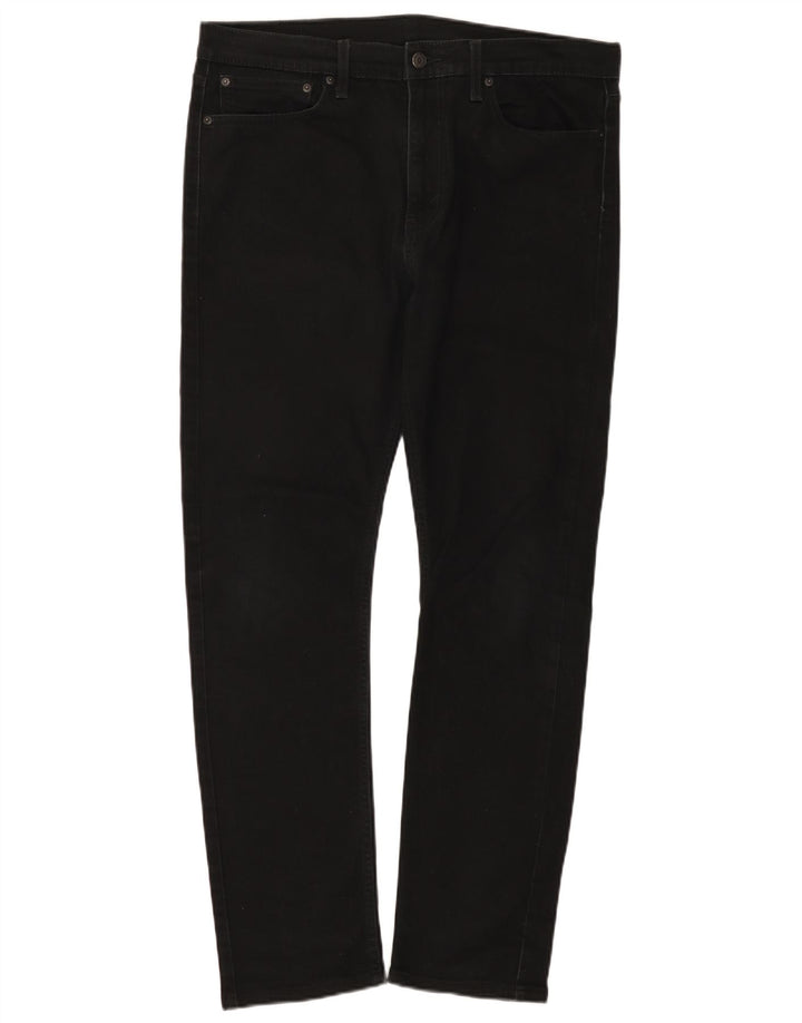 Levi's Womens Slim Jeans W36 L31 Black Cotton