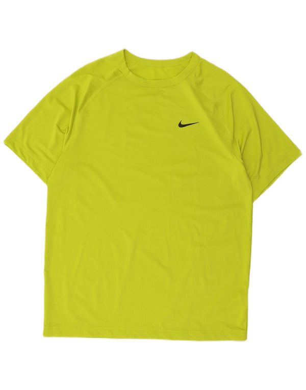 Nike Mens Dri Fit T-Shirt Top Medium Green Polyester