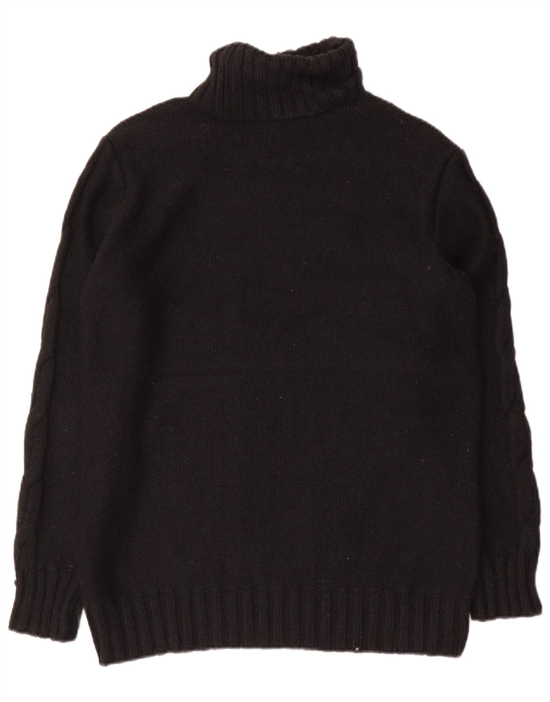 Marks & Spencer Mens Roll Neck Jumper Sweater Small Black Acrylic