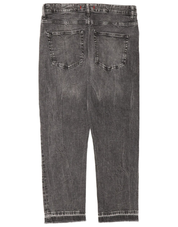 Zara Womens Straight Jeans EU 38 Small W28 L26 Grey