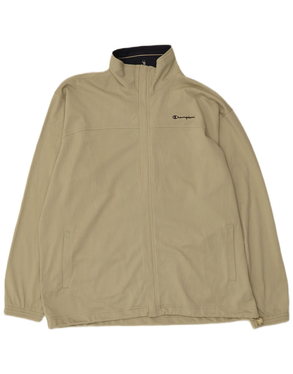 Champion Mens Tracksuit Top Jacket Large Green Polyester