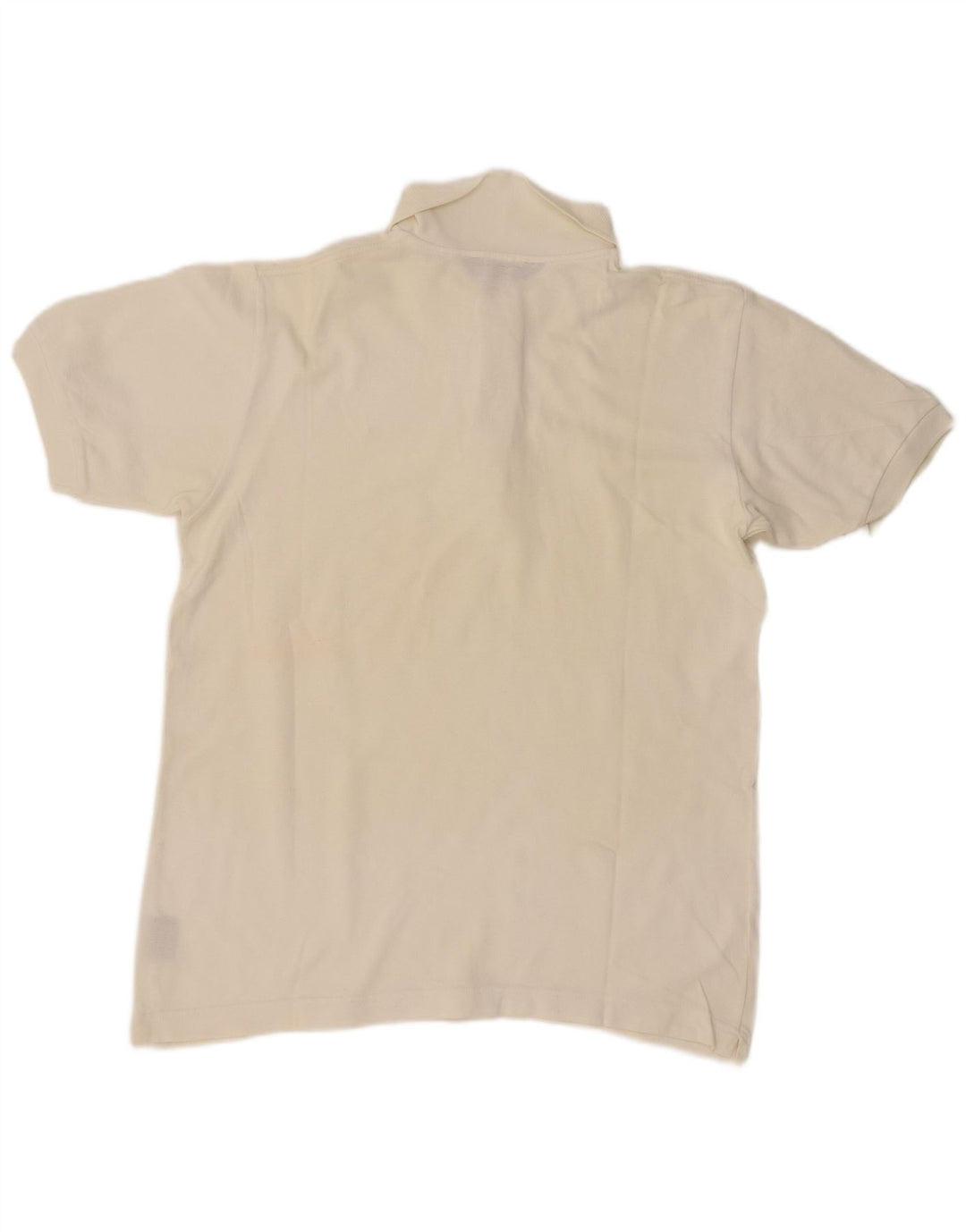 KAPPA Mens Polo Shirt Medium Off White Cotton