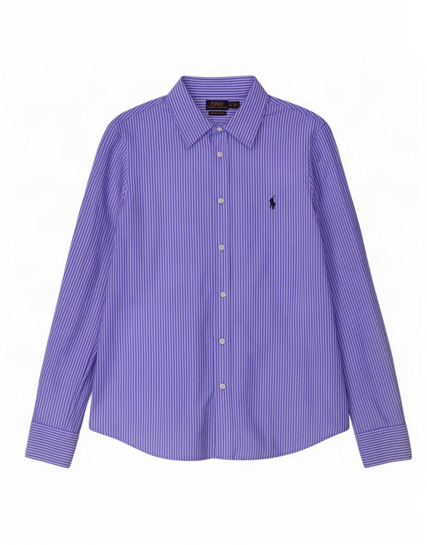 Polo Ralph Lauren Mens Dress Shirt XL Blue Pinstripe Cotton