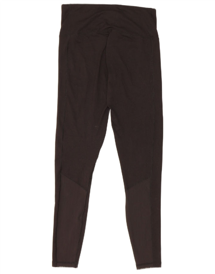 Puma Womens Leggings UK 12 Medium Black Polyester
