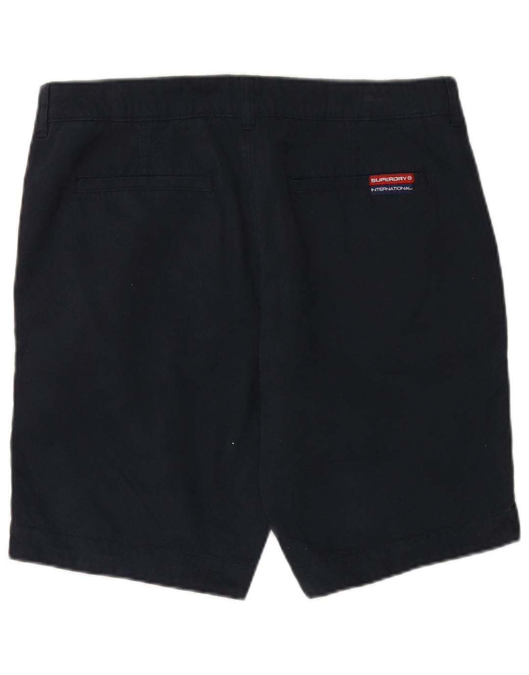 SUPERDRY Mens Chino Shorts XL W38  Navy Blue Cotton