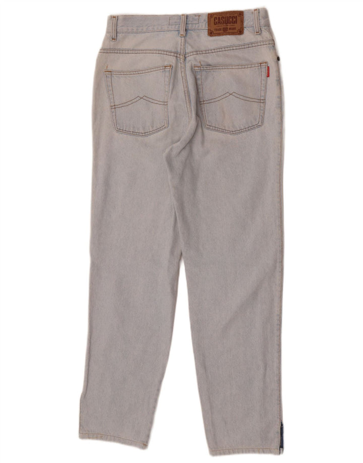 Cassuci Womens Graphic Straight Jeans W28 L28 Blue