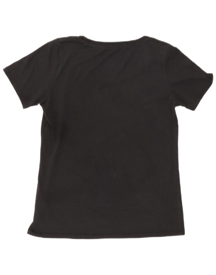 NIKE Womens Colorado Spirit Graphic T-Shirt Top UK 12 Medium Black Cotton