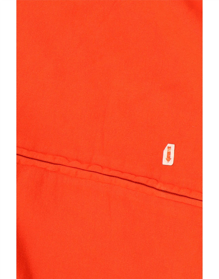 Kappa Mens Tracksuit Top Jacket Medium Orange Cotton