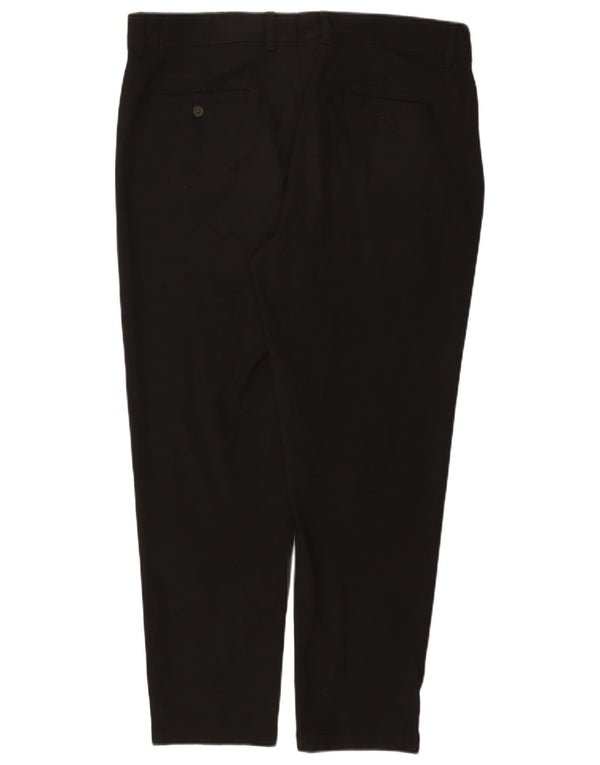 Zara Mens Tapered Chino Trousers IT 46 XL W36 L28 Black