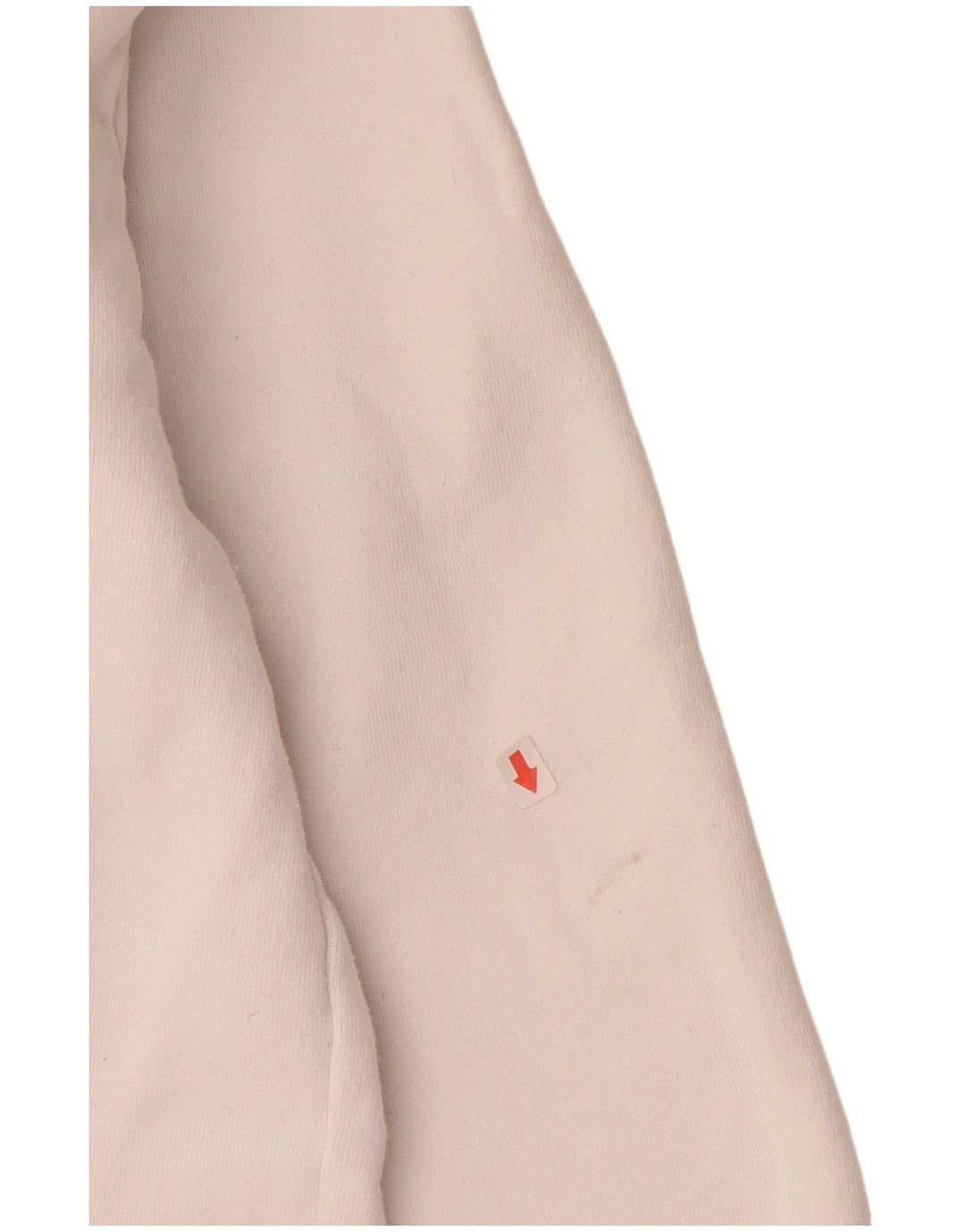 ELLESSE Mens Graphic Hoodie Jumper Small Off White Cotton