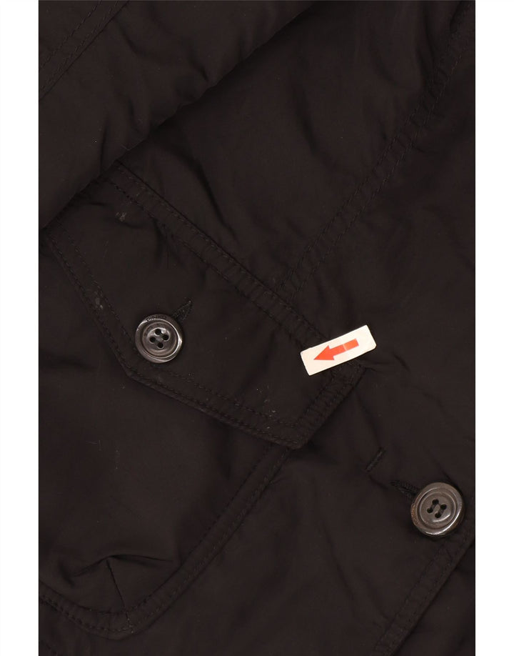 Pinko Womens 2 Button Blazer Jacket UK 8 Small Black Polyamide