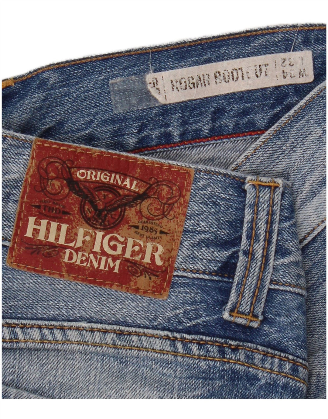 TOMMY HILFIGER Mens Rogar Bootcut Jeans W34 L32 Blue