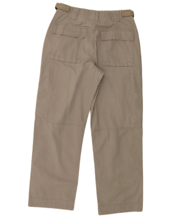 Marks & Spencer Mens Blue Harbour Tapered Cargo Trousers W34 L31 Grey