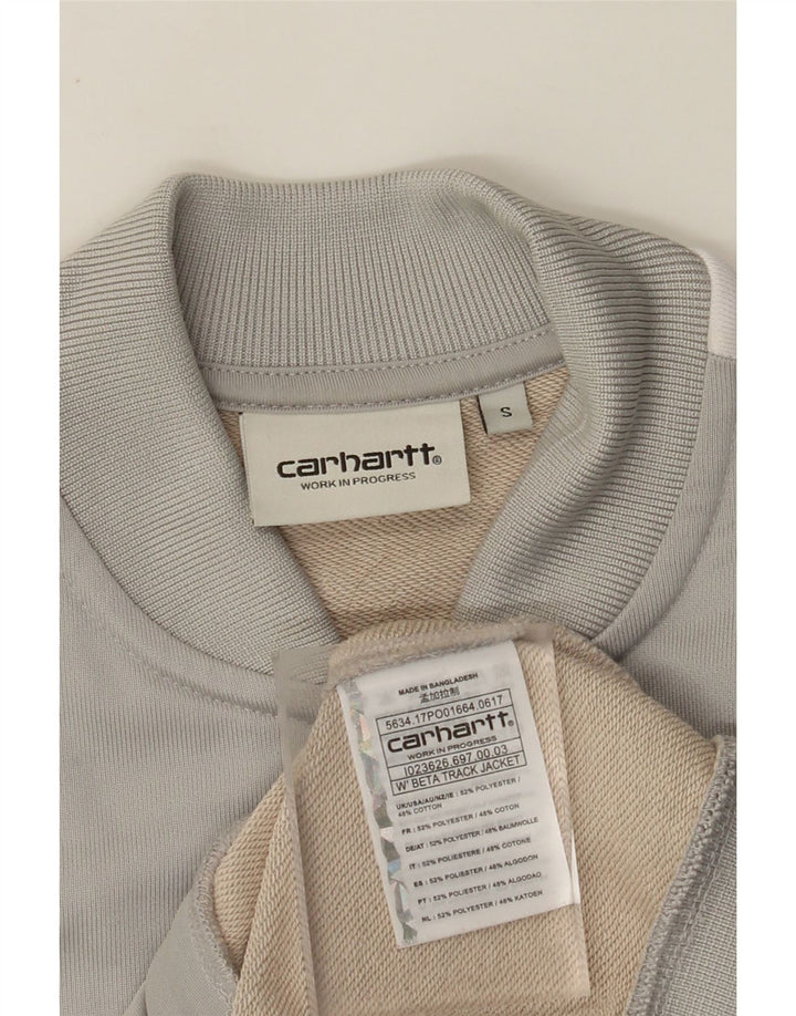 CARHARTT Womens Tracksuit Top Jacket UK 10 Small Grey Colourblock