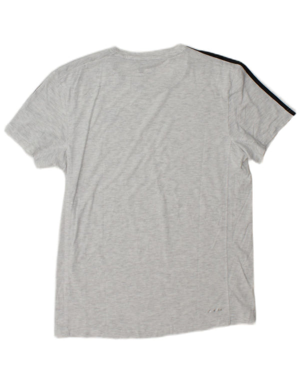 Adidas Mens Climalite T-Shirt Top Medium Grey Flecked