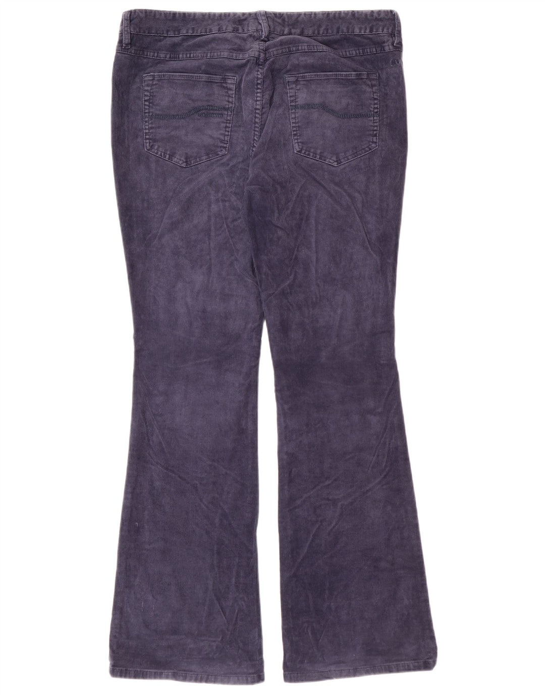 FAT FACE Womens Bootcut Corduroy Trousers UK 14 Large W34 L31  Navy Blue