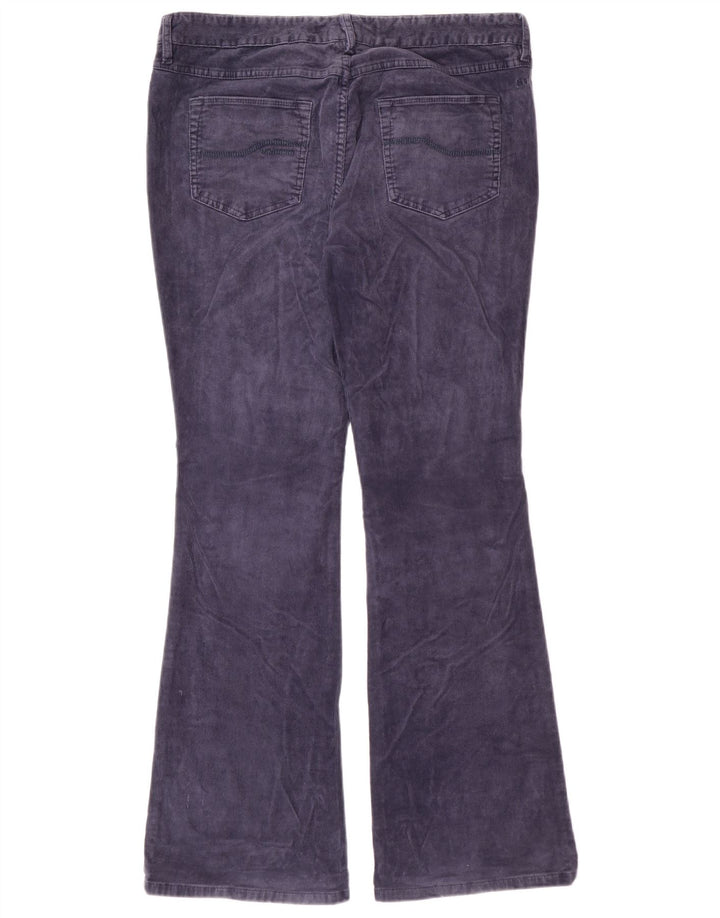 FAT FACE Womens Bootcut Corduroy Trousers UK 14 Large W34 L31  Navy Blue