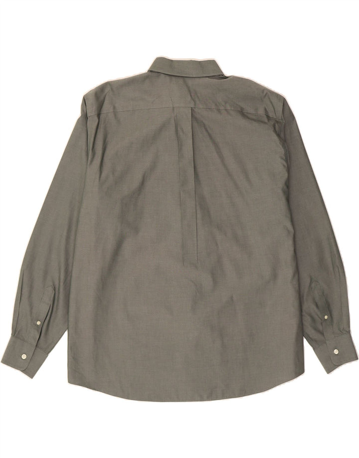 EDDIE BAUER Mens Relaxed Fit Shirt XL Grey Cotton Vintage Eddie Bauer and Second-Hand Eddie Bauer from Messina Hembry 