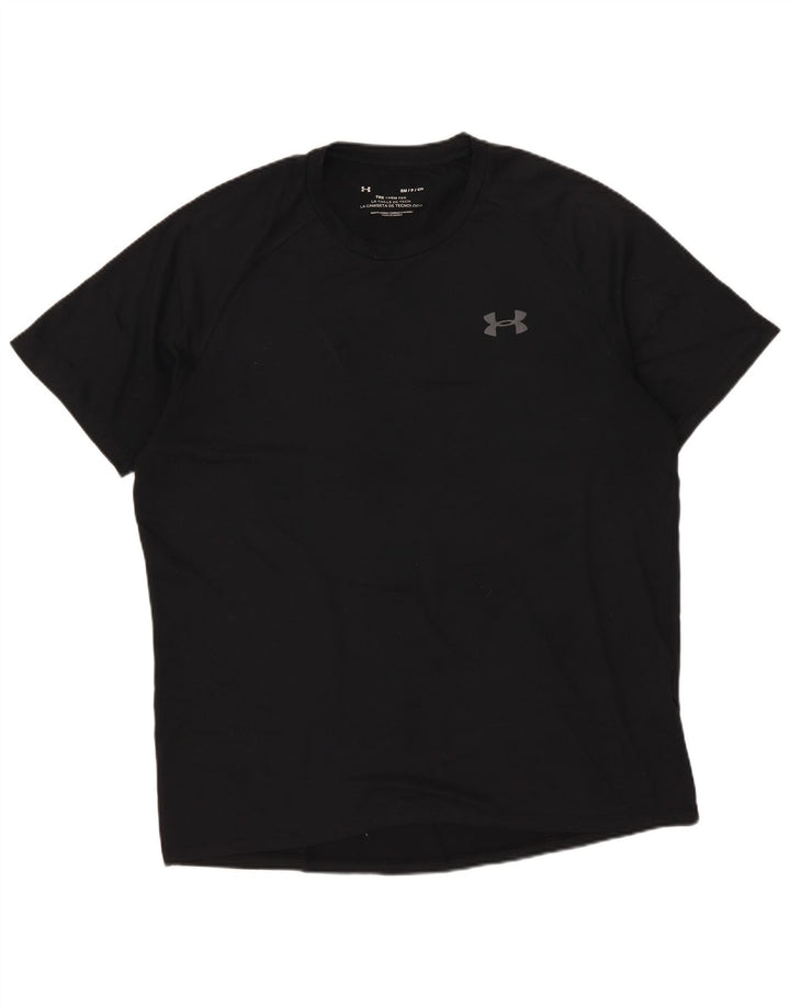 Under Armour Mens T-Shirt Top Small Black Polyester