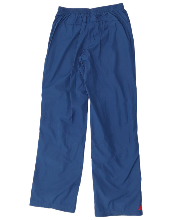 Adidas Womens Graphic Straight Chino Trousers UK 10 Small W28 L32 Blue